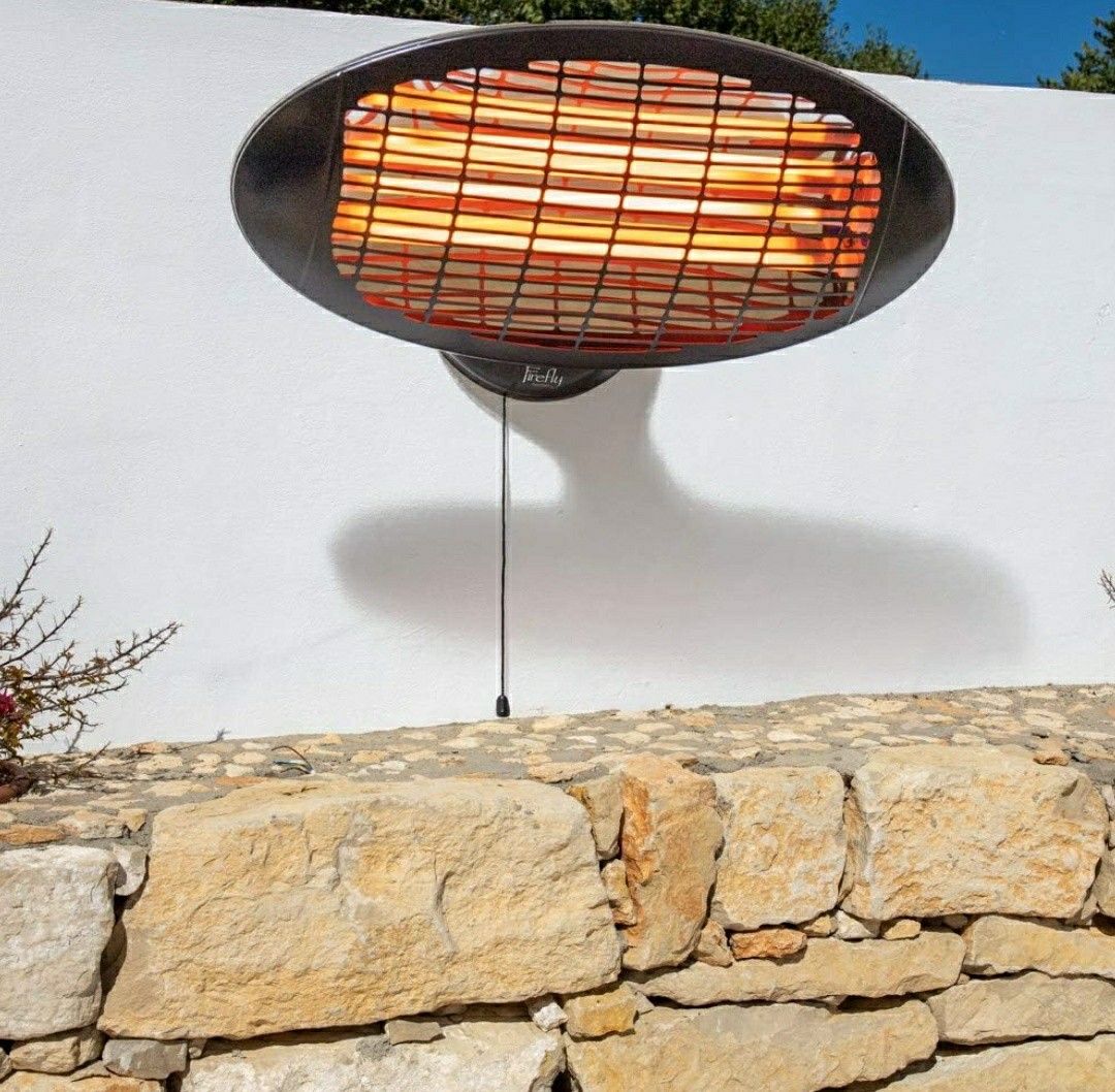 Wall Mounted Halogen Parasol Heater Wall Mounted Outdoor Heaters