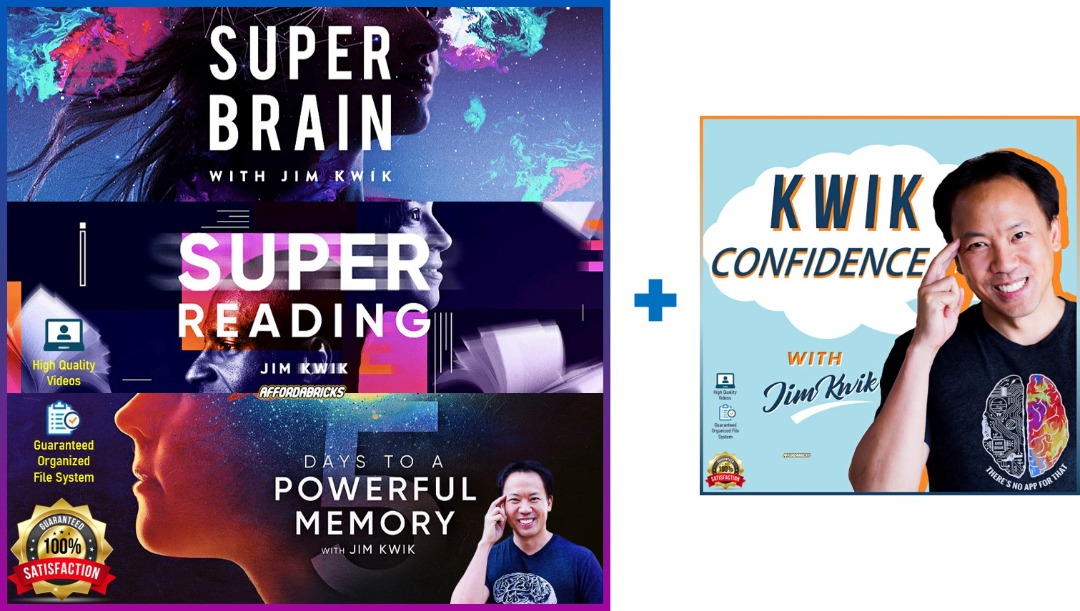 Jim Kwik 4 in 1 Combo Bundle [Superbrain Super Reading Powerful