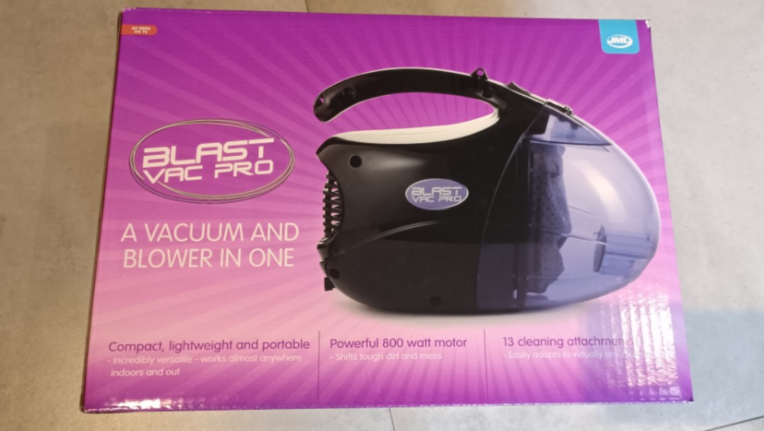 JML Blast Vac Pro 800W Powerful Vacuum And Blower 2-IN-1 (AS SEEN ON TV ...