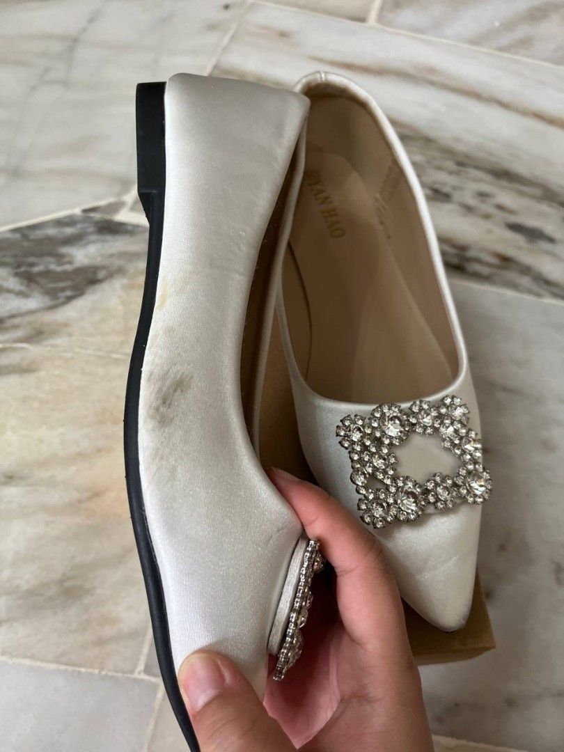 Off white flats deals for wedding