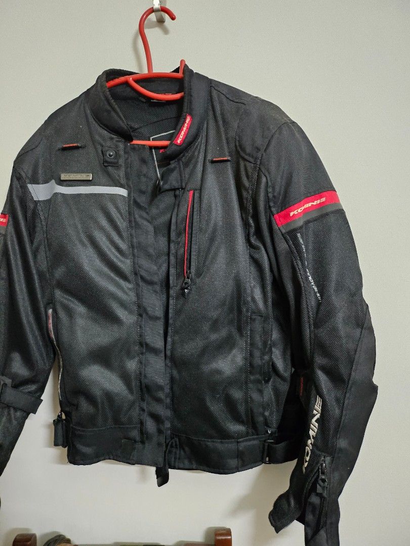 Komine riding jacket with protector guard Motorbikes on Carousell