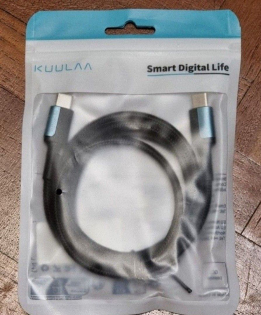 Kuulaa Type C to Type C data charging 65W Blue