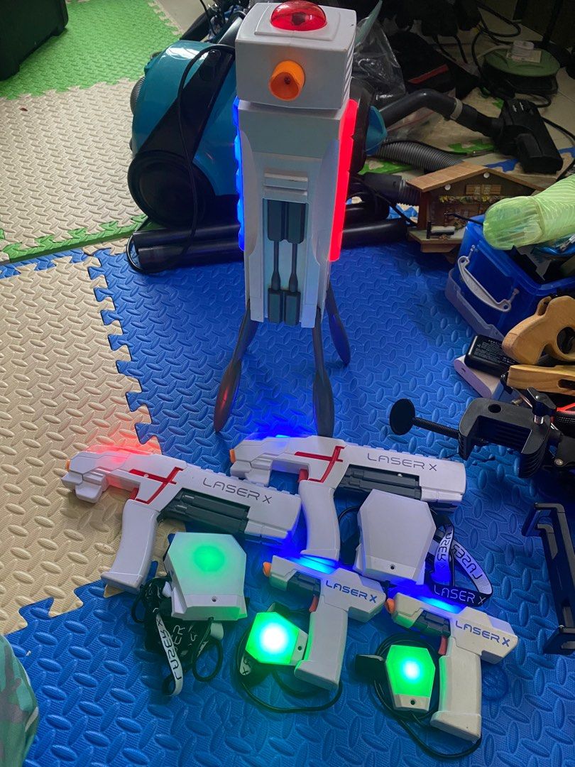 Laser X Laser Tag Gun Set with Tower, Hobbies & Toys, Toys & Games on