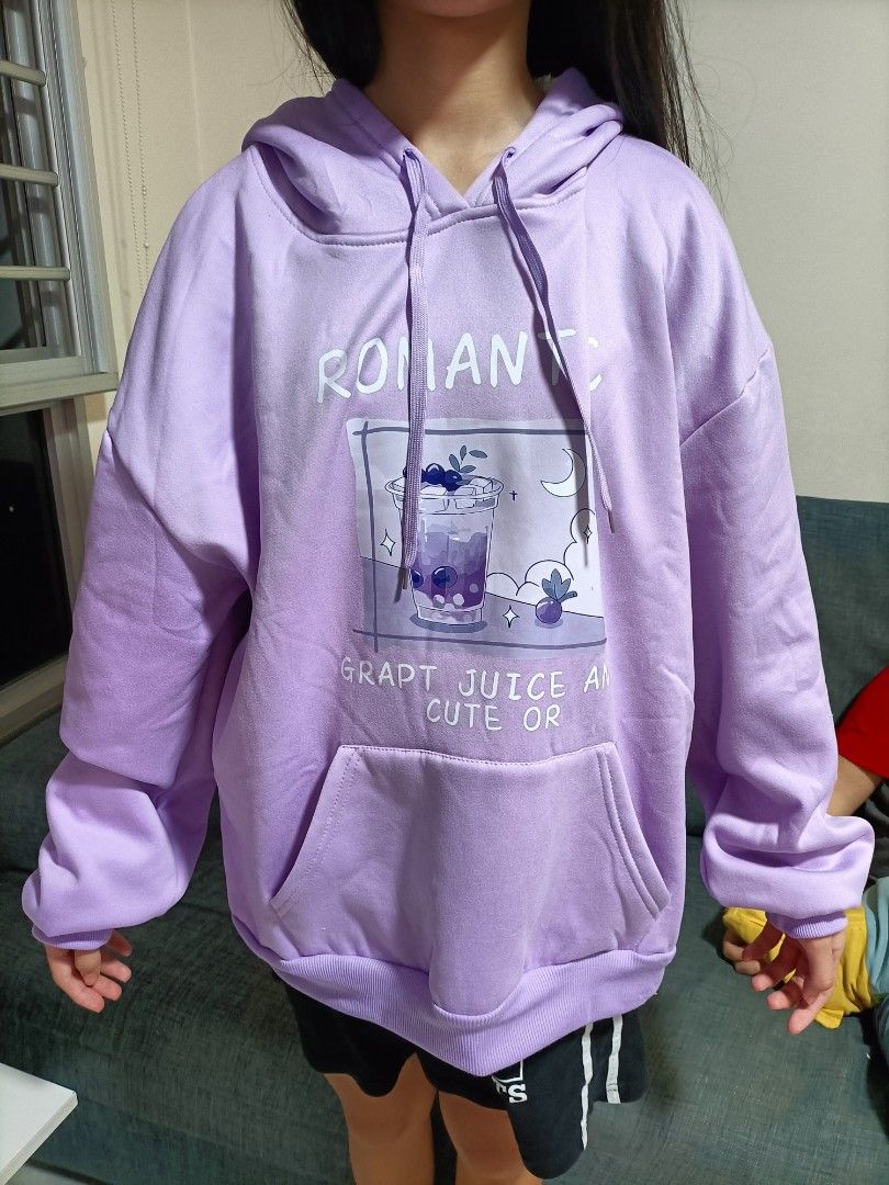 Purple hoodie aesthetic sale
