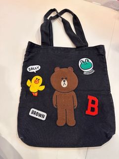 Line Friends Brown Tote Bag