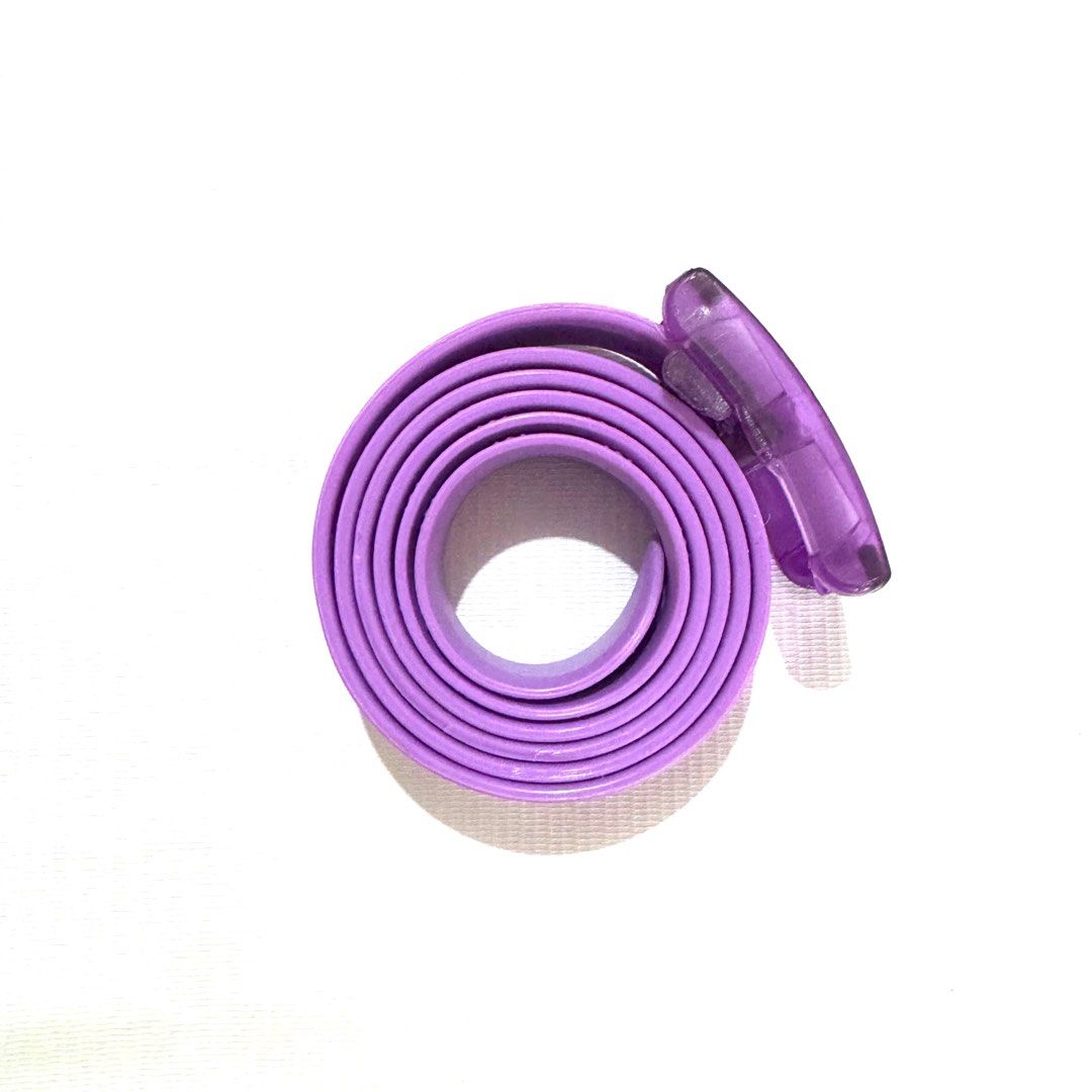 LivEasy jelly belt (Category: Belts) located in Pasig City. Submitted by mariannetablanza (Listing ID 1269102604, Image 1). Description: The item is an unused LivEasy purple jelly belt. The price is negotiable..