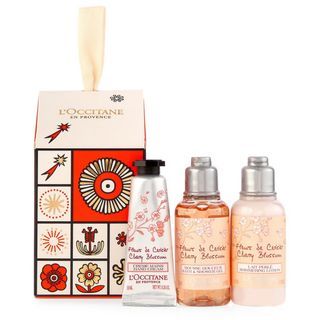 L'Occitane Cherry Blossom Holiday Ornament Beauty Gift Set