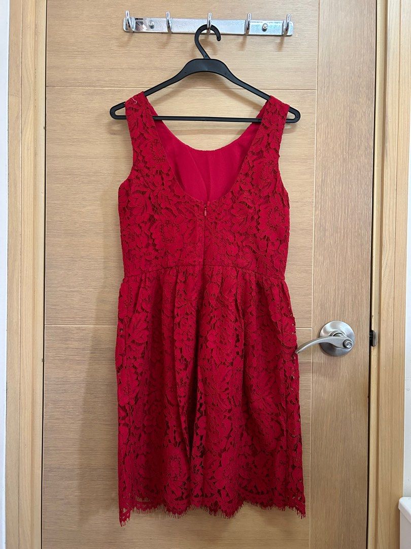 Loft Red lace dress Annual dinner Grad din Party