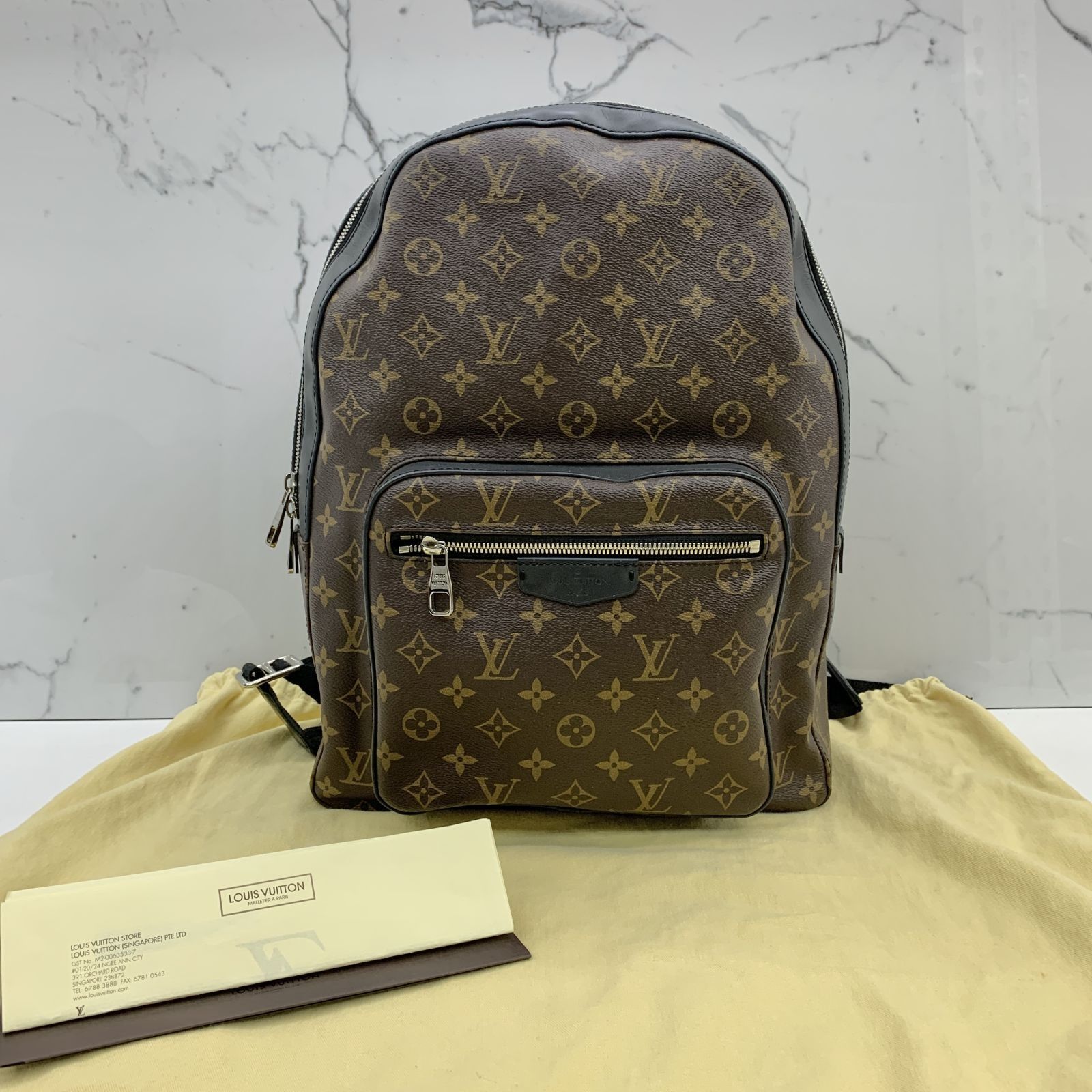 LOUIS VUITTON M41530 MONOGRAM MACASSAR JOSH BACKPACK 237039617 WE