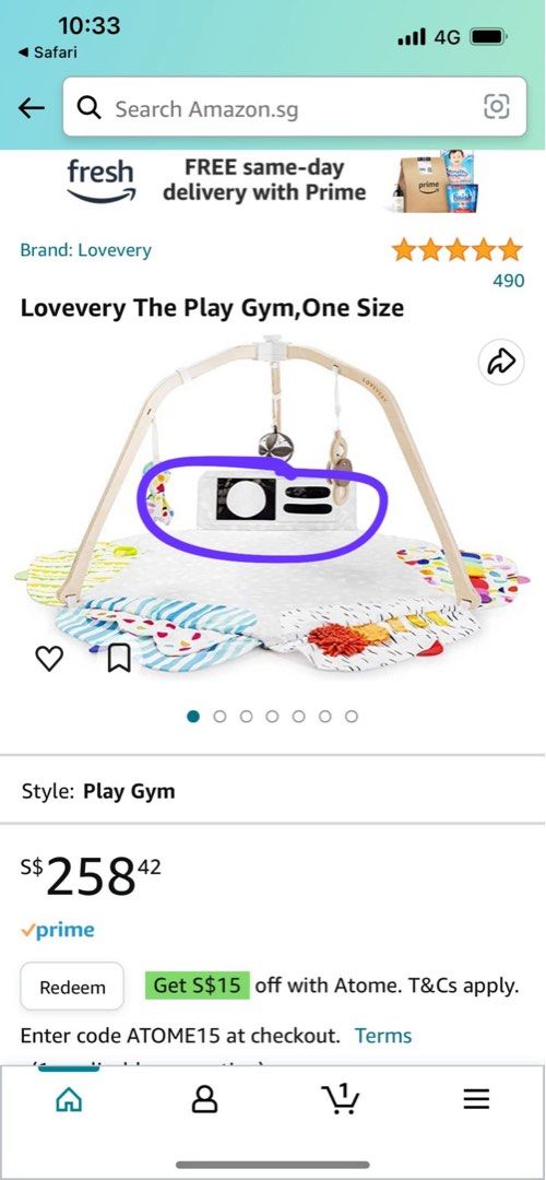 Lovevery playmat / activity gym, Babies & Kids, Infant Playtime on Carousell