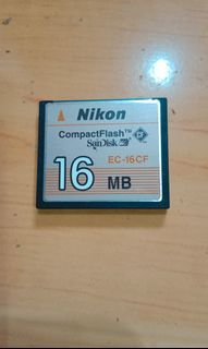 low storage Nikon Compaq Flash card 16mb  for sale