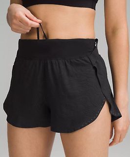 Reserved) NWT Lululemon Speed Up short 4” - Black / Incognito Camo