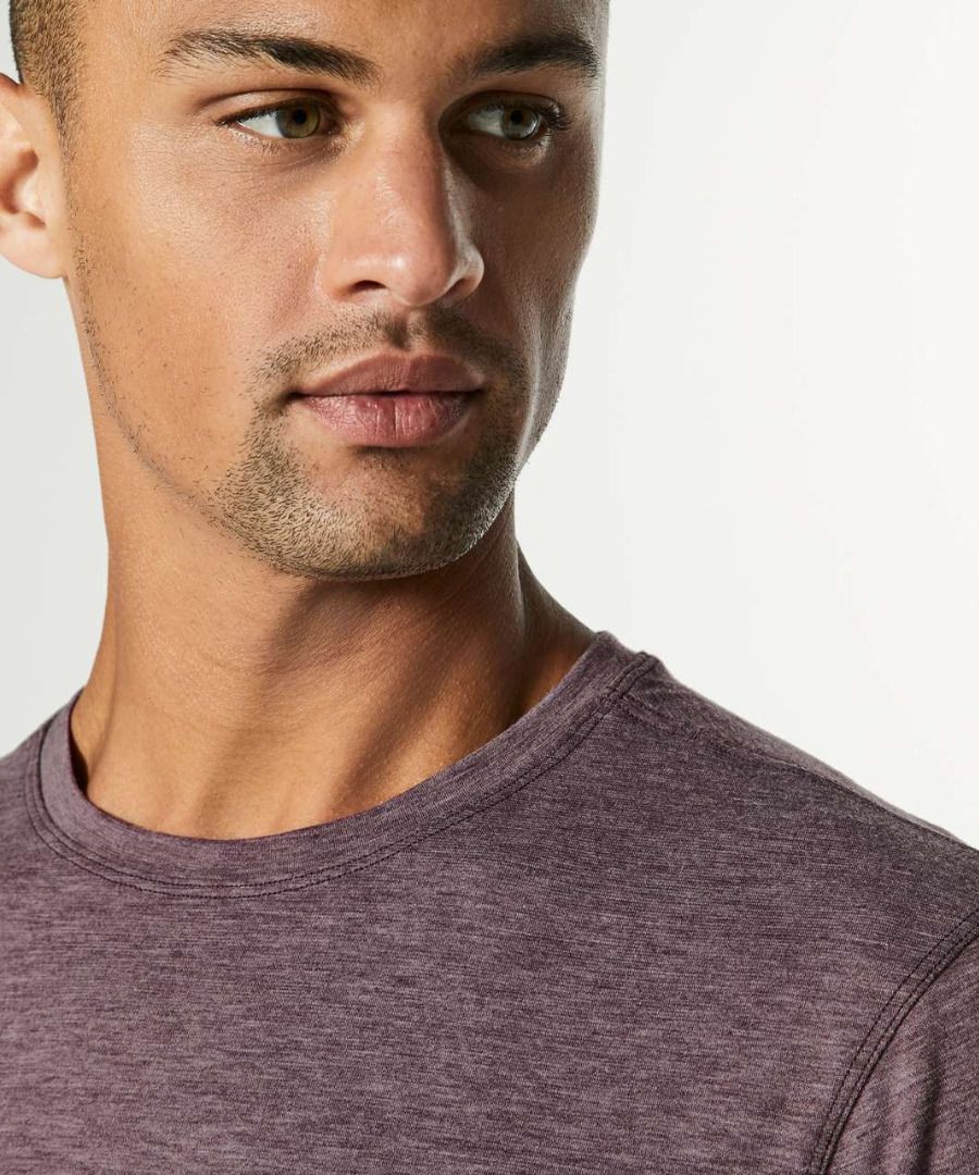 Lululemon Somatic Aero Short Sleeve Heathered Dark Adobe 3081