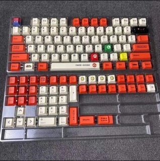 Mario keycaps PBT Dye-sub Cherry Profile Keycap Custom Keycaps Compatible with Cherry Gateron MX Switches