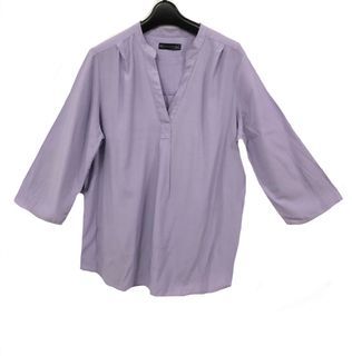 Marks And Spencer Lilac Viscose Blend Soft Casual Tops