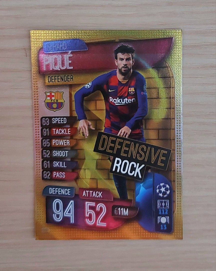 Match Attax extra 2020 - Gerard Pique Defensive Rock rare card (gold foil), Hobbies & Toys, Toys & Games on Carousell Match Attax extra 2020 - Gerard Pique Defensive Rock rare card (gold foil), Hobbies & Toys, Toys & Games on Carousell