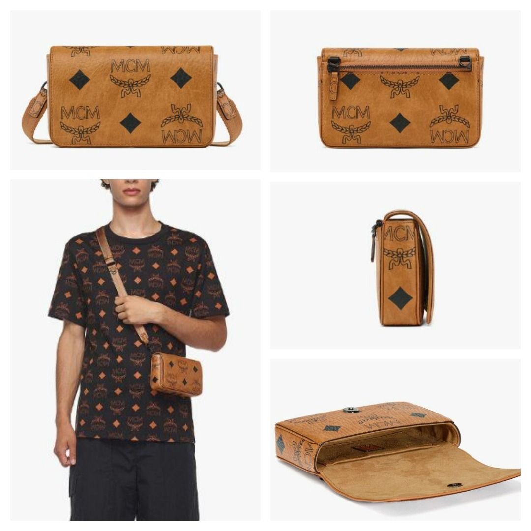 MCM Mini Aren Camera Bag In Maxi Visetos