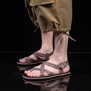 Mens leather hotsell sandals sale