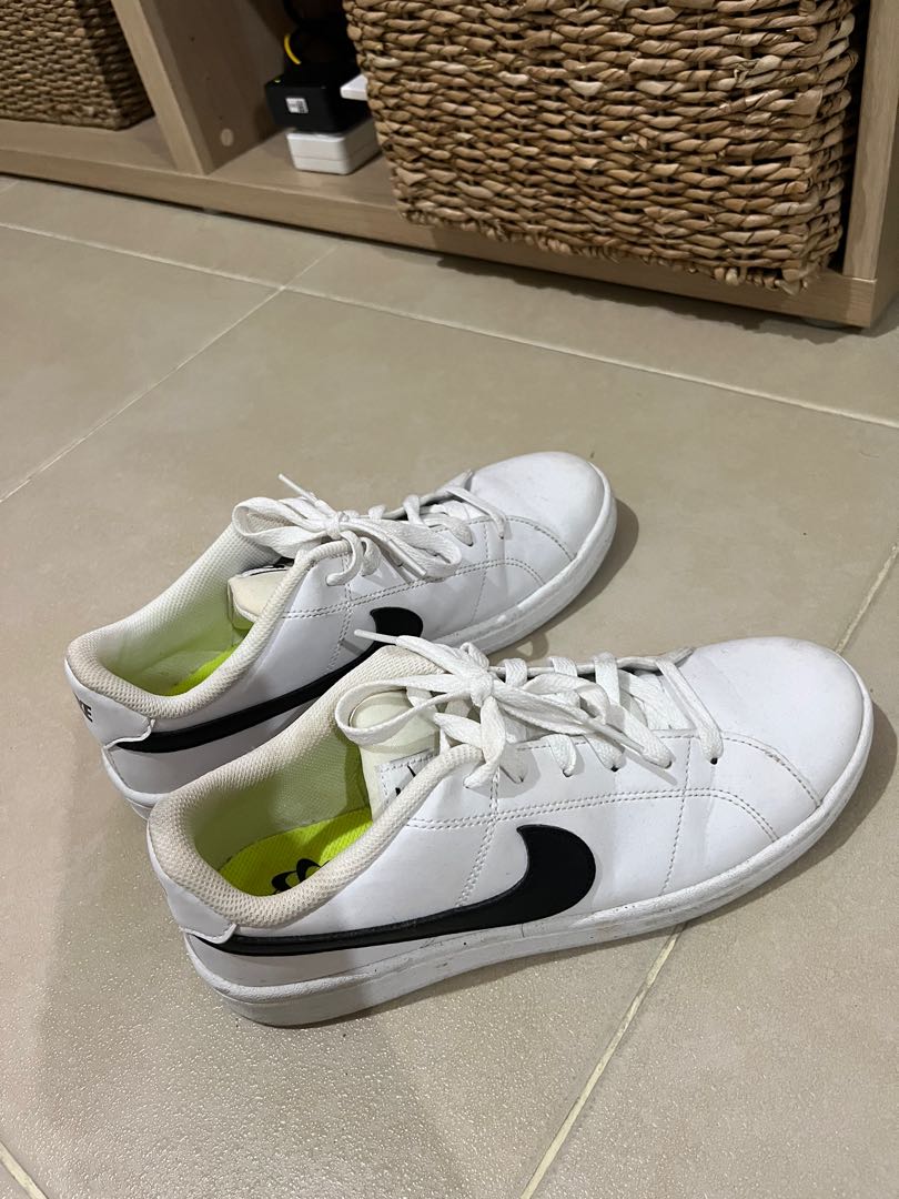 mens nike black and white sneakers