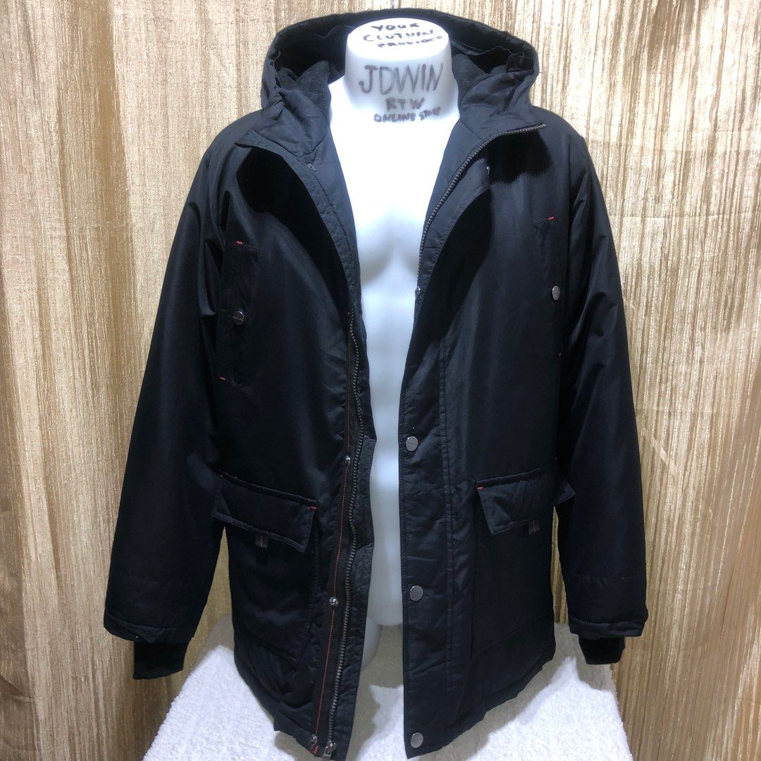 MICHAEL KORS MEN S OUTDOOR ACTIVE HOODIE FULLZIPP BUTTONS SNAP JACKET BLACK SIZE LARGE 100 LEGIT