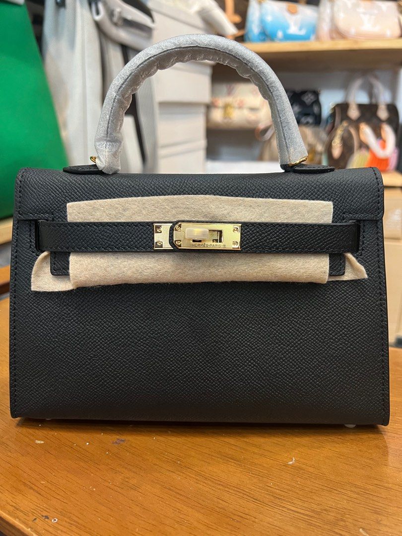 Mini Kelly Epsom Noir Luxury Bags Wallets on Carousell