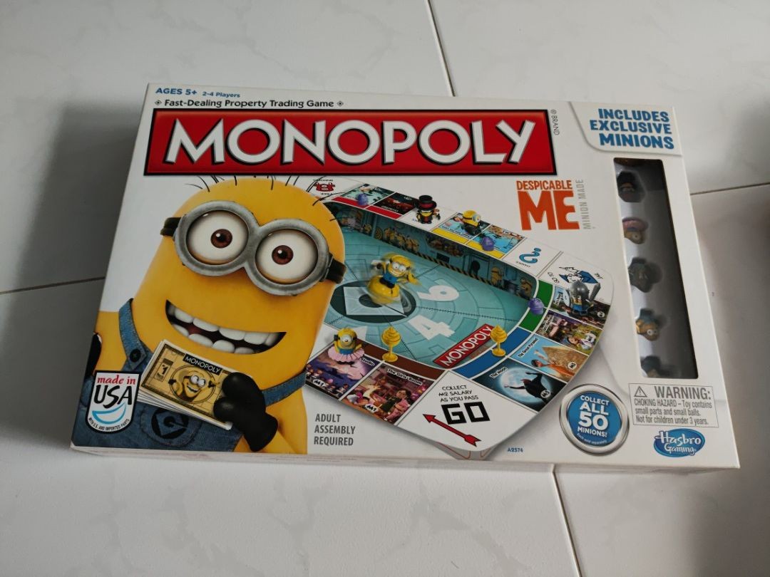 Minions Monopoly, Hobbies & Toys, Toys & Games on Carousell