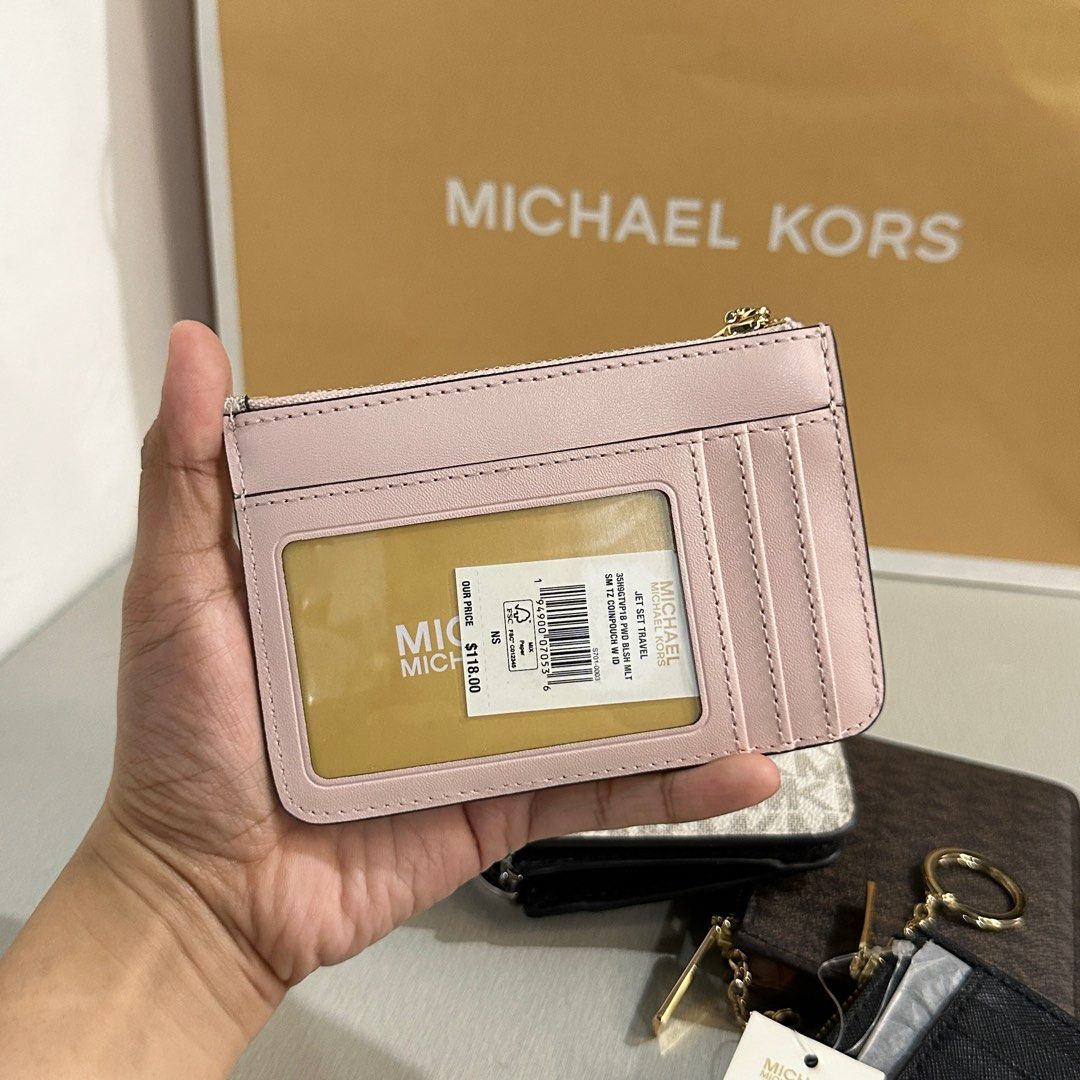 MK Card Holder With Key Ring, Luxury, Bags & Wallets on Carousell
