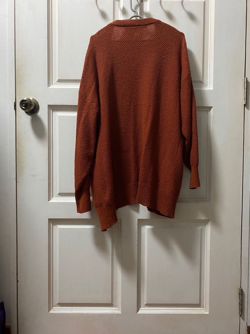 Monki Burnt orange oversized cardigan