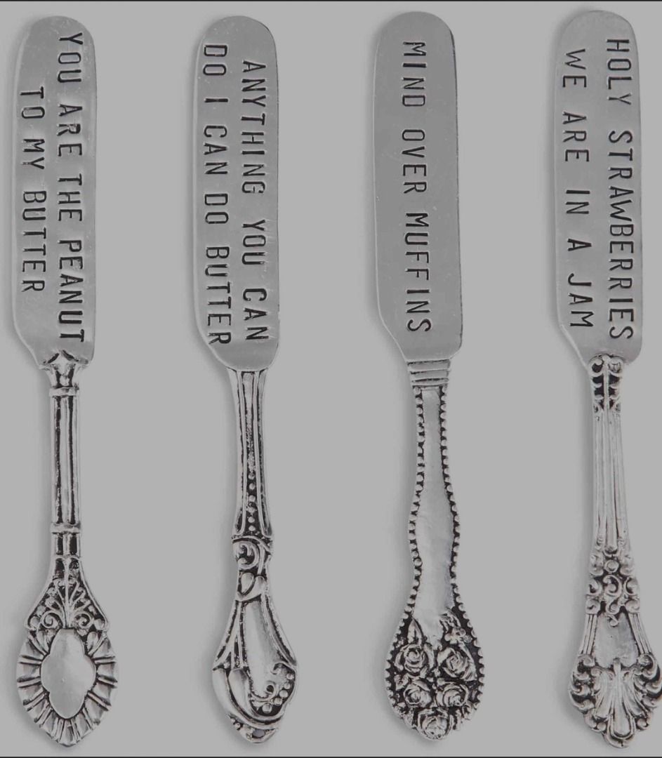 Mud Pie Circa Spreader Set, Silver (Category: Other Kitchenware & Tableware) located in Baguio. Submitted by formorecravings (Listing ID 1269258443, Image 2). Description: US bought. Comes on corrugate card making it an easily giftable item Each spreader measures approximately 5.5" A beautiful serving set for your next party or holiday Makes a great hostess gift or wedding gift.