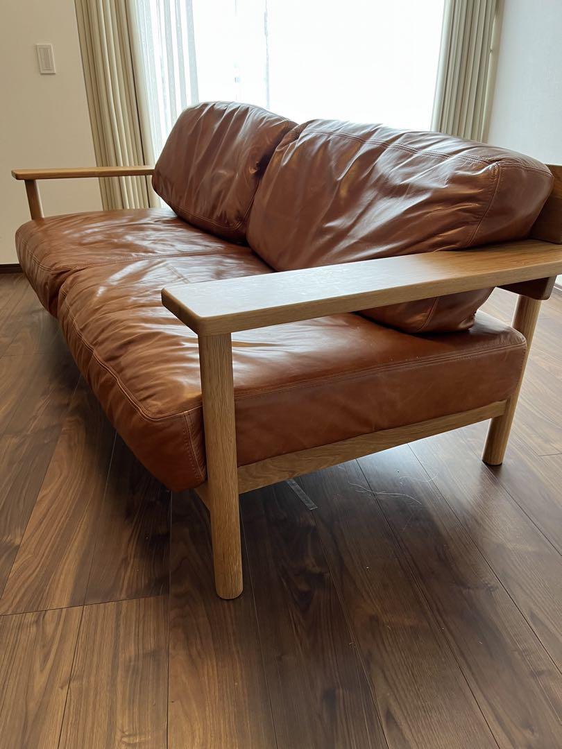 Muji sales leather sofa
