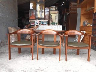 NAGANO 3 pcs Solid Wood dining chair