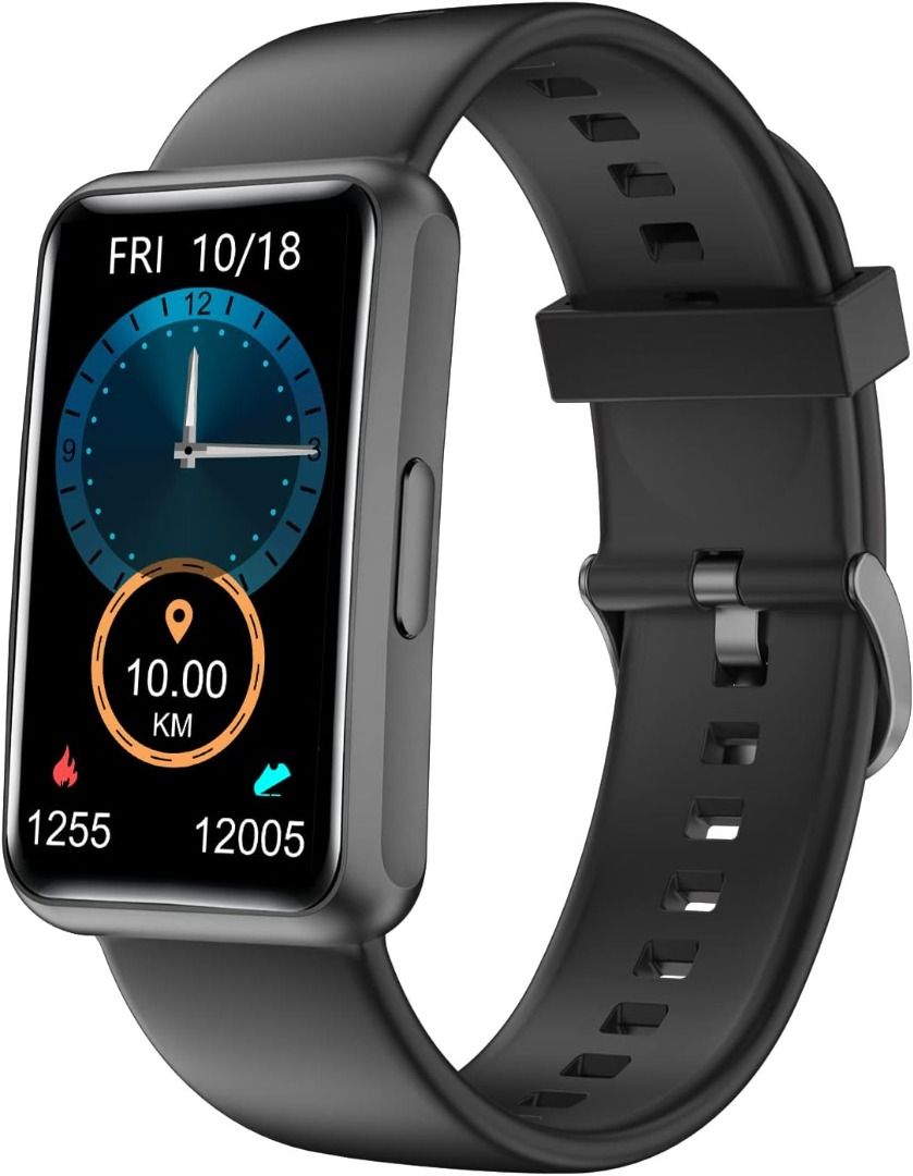 NEGO HUAKUA Fitness Tracker Watch for Men Women Kids No Bluetooth No APP No Phone Needed IP68 Waterproof Full Touch Screen Sports Watch with Steps
