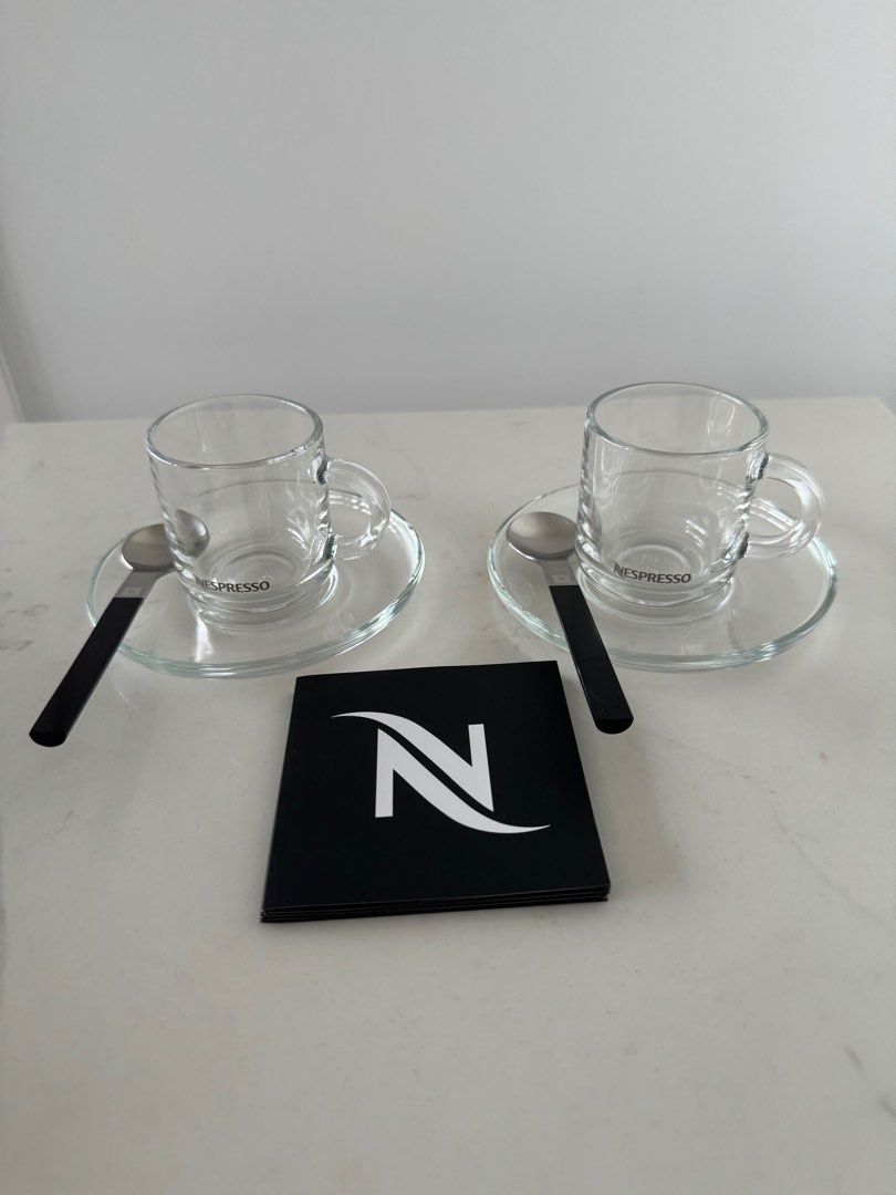 Nespresso Vertuo Expresso glasses, Furniture & Home Living, Kitchenware