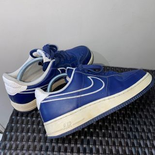 Nike Air Force '07 Leather Men's Shoes Blue void/White