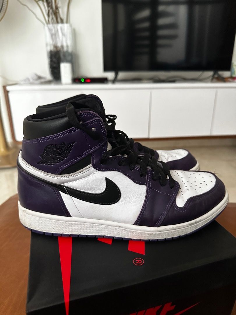 Purple nikes hotsell for sale