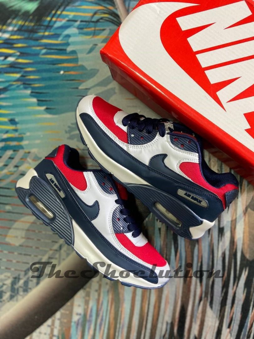Navy and red air max cheap
