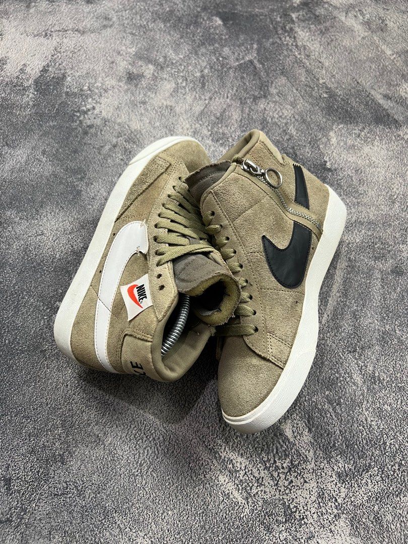Nike Blazer Mid Rebel Neutral Olive 37.5 Fesyen Wanita Sepatu