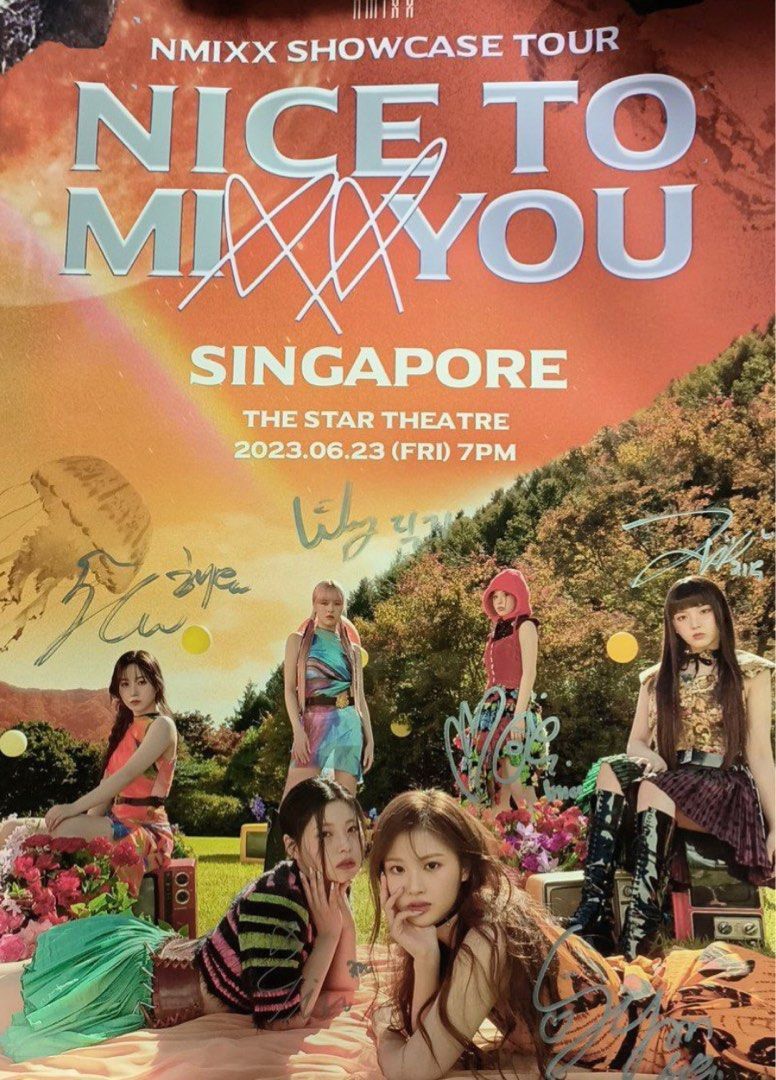 NMIXX Signed Poster, Hobbies & Toys, Memorabilia & Collectibles, K-Wave