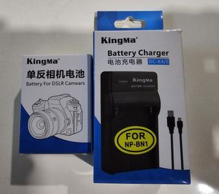 NP-BN1 Charger and Battery Set for Sony Cameras