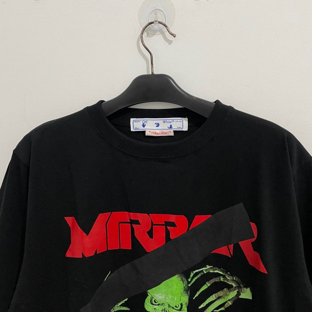 Off white deals skull mirror hoodie