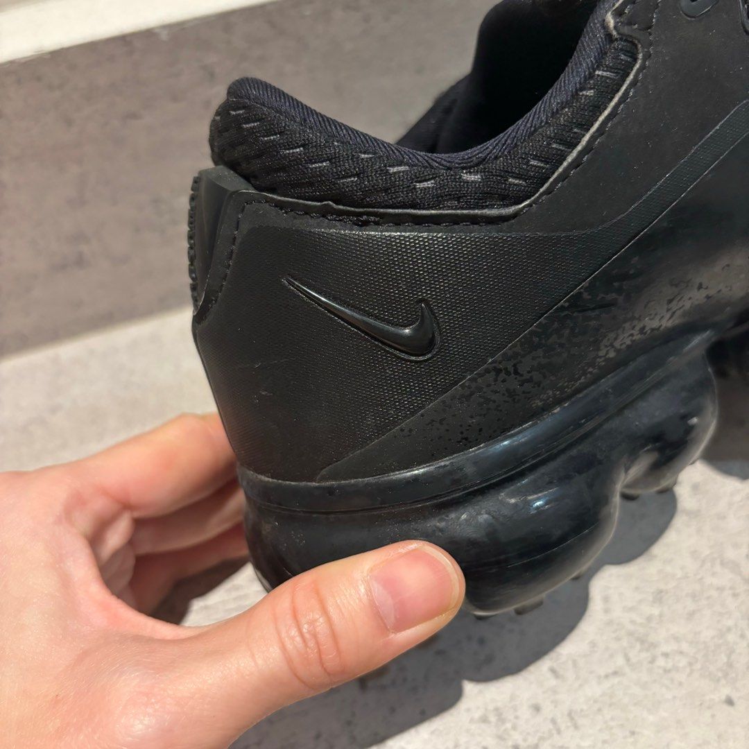 Nike air vapormax discount leather triple black