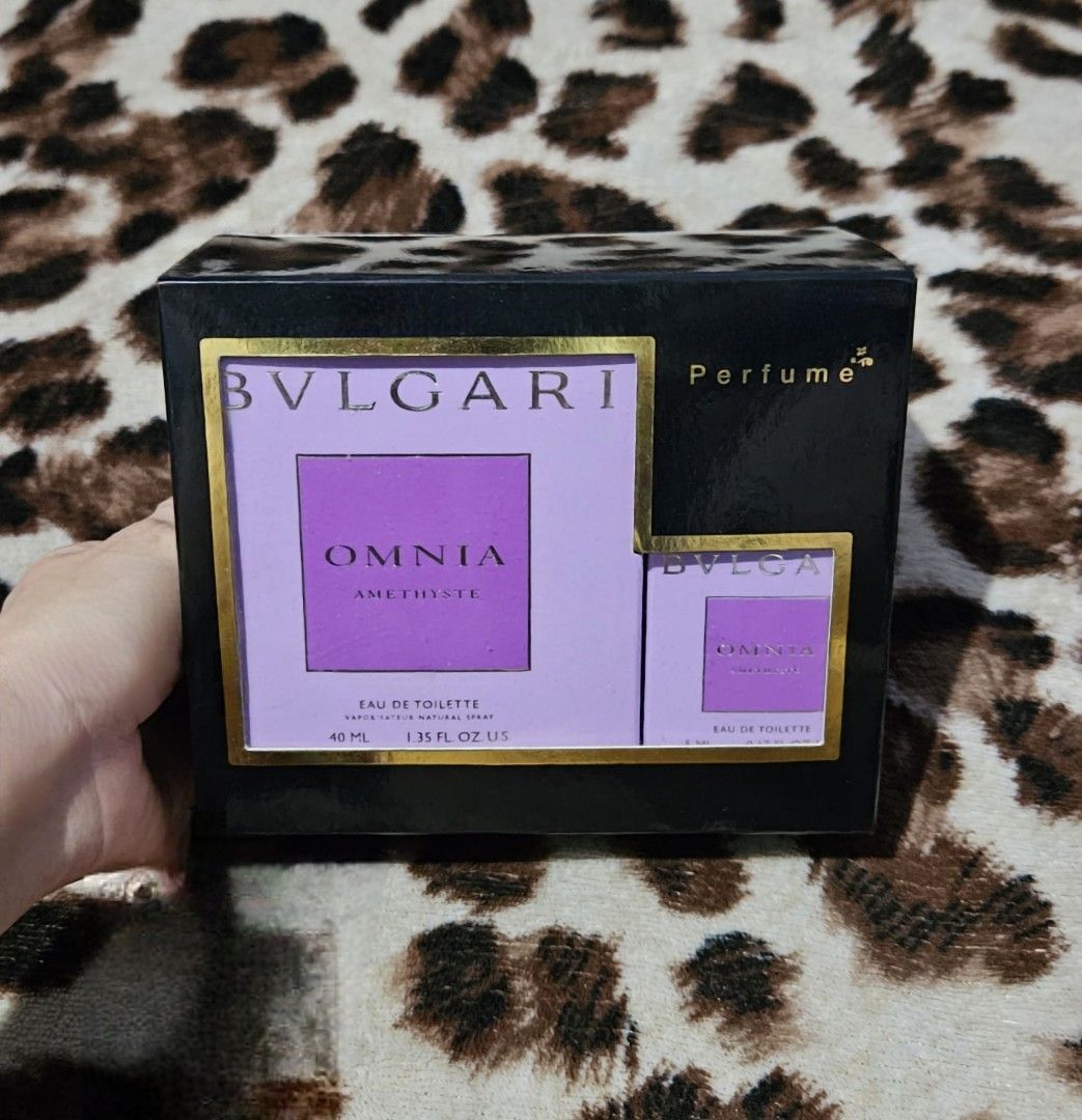 Original BVLGARI Omnia Amethyste Duo Pack Beauty Personal
