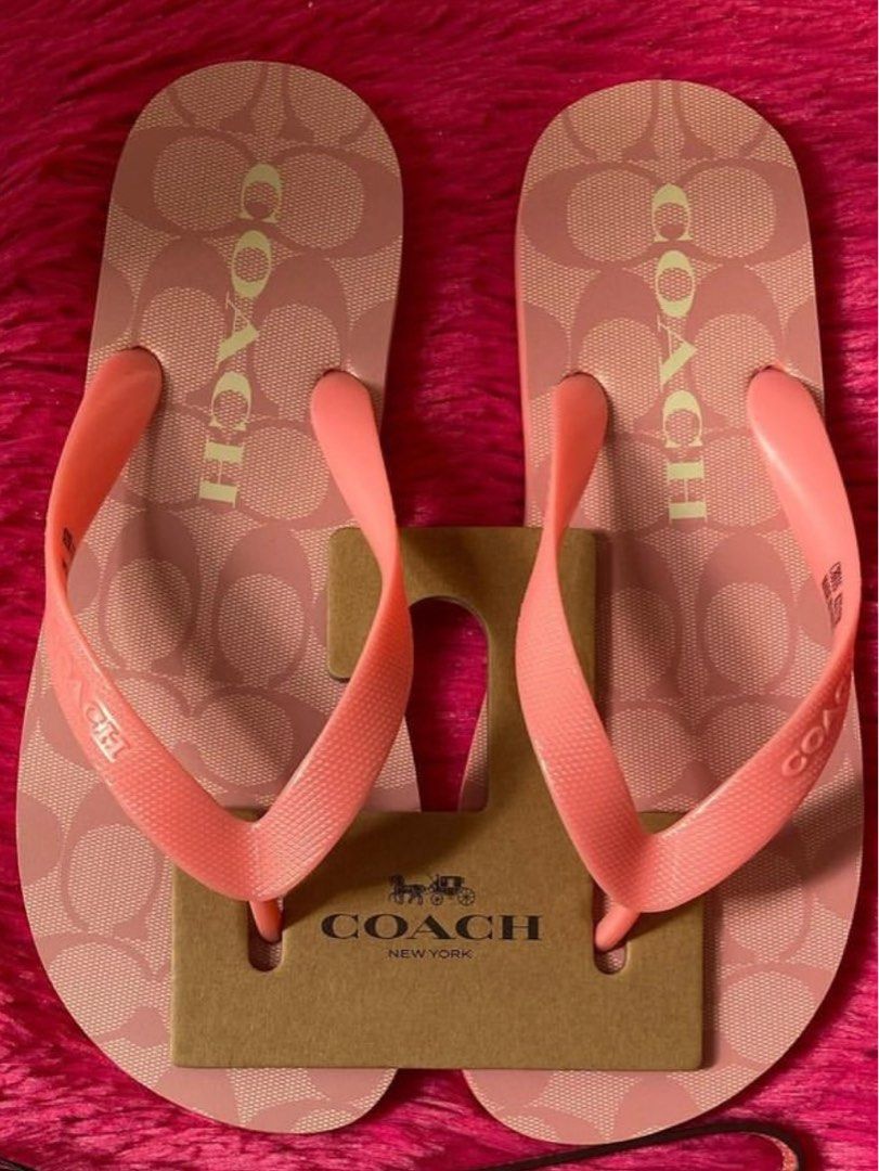 Original Coach Zak Flip Flop Sandal Women s Fashion Footwear