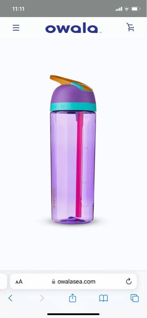 Owala Flip 25 oz. Tritan Plastic Water Bottle - Purple 