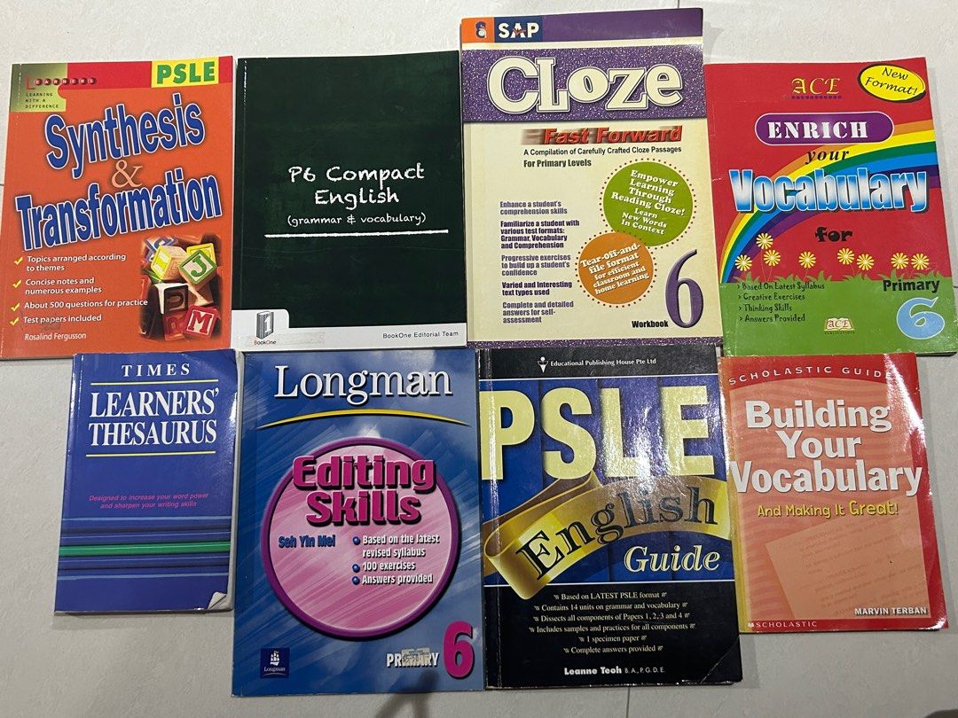 P6 psle 6A 6B chinese textbooks vocabulary handbook shaping maths