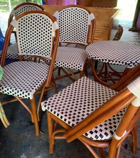 Parisian Bistro Chairs Bistro Dining Chairs Rattan Dining Chairs Coffee Table Set