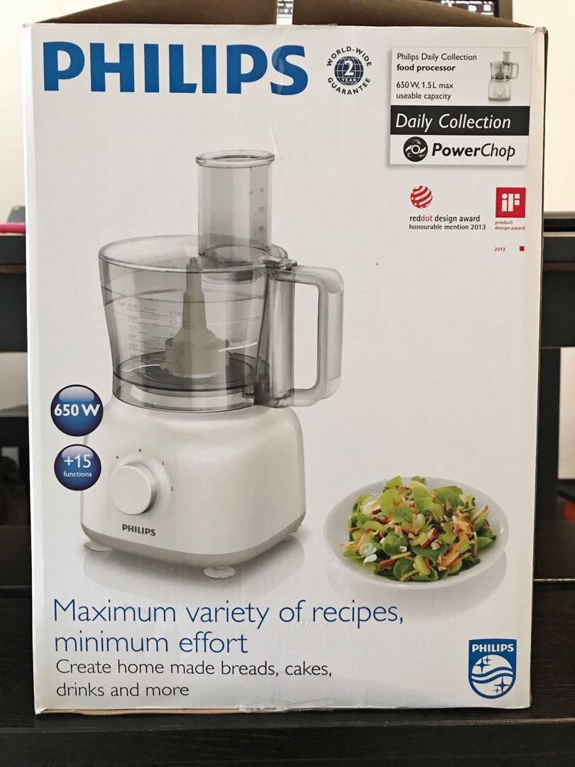 Philips daily collection food processor HR7627, TV & Home Appliances