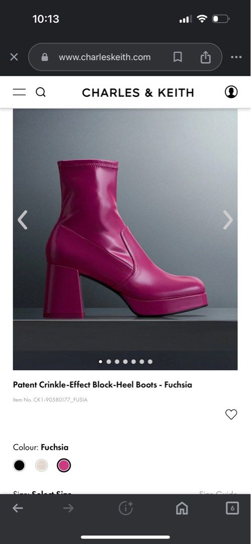 Fuchsia pink shop ankle boots