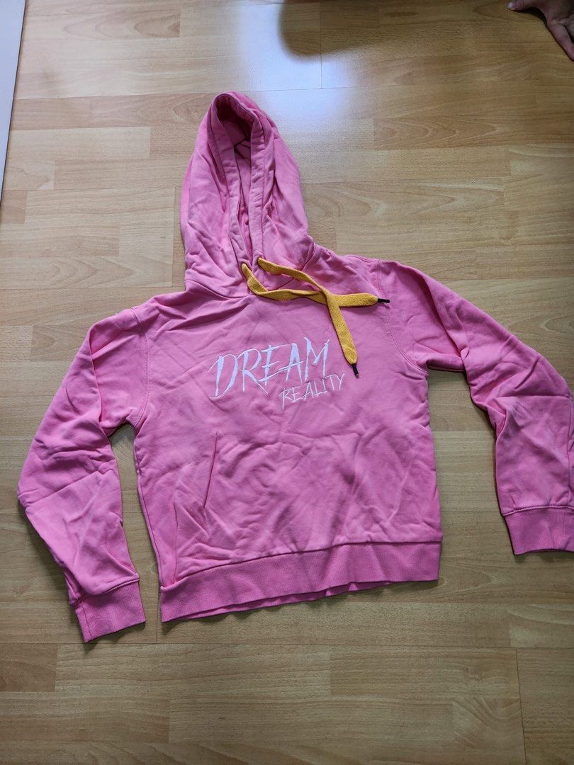 Pink hoodie Women s Fashion Coats Jackets and Outerwear on