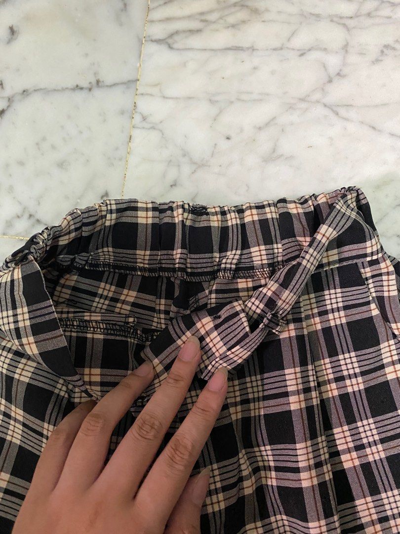 Aesthetic top plaid pants